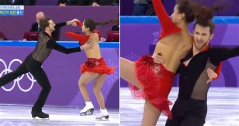 asian wardrobe malfunction|South Korean Skater’s Top Almost Falls Off During Her.